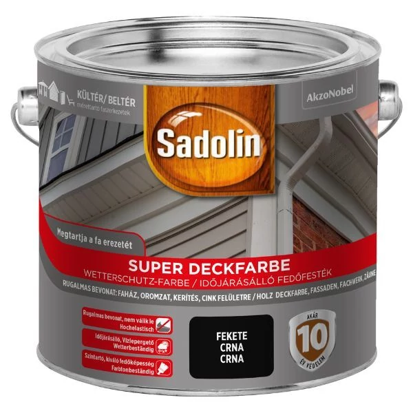 Sadolin Super Deckfarbe 2,5 l fekete