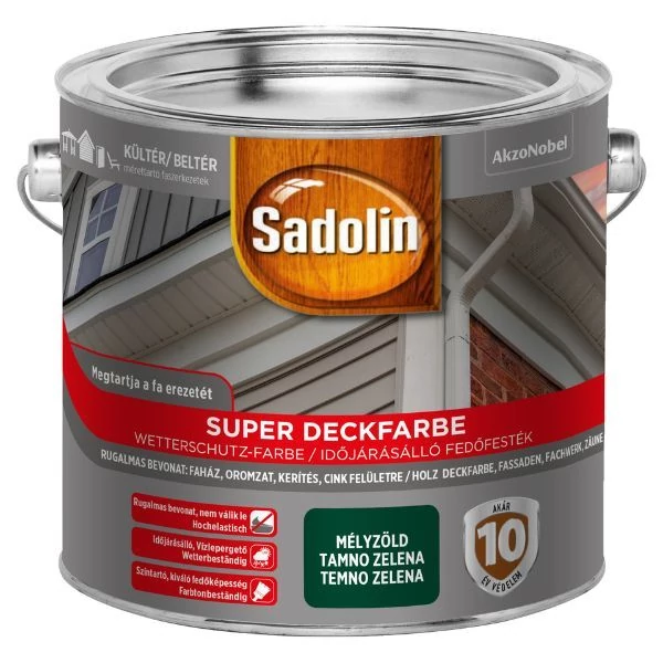 Sadolin Super Deckfarbe 2,5 l mélyzöld