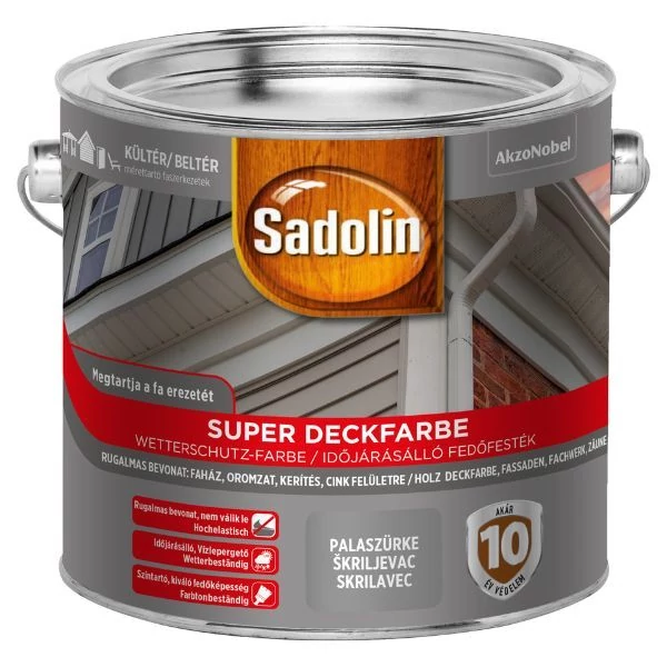 Sadolin Super Deckfarbe 2,5 l palaszürke