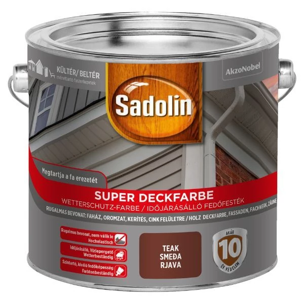 Sadolin Super Deckfarbe 2,5 l teak