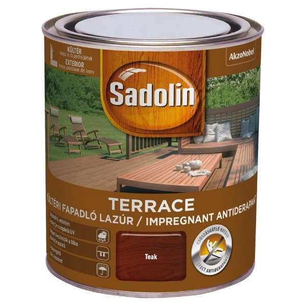 Sadolin TERRACE fapadló lazúr 0,75 l kültéri teak