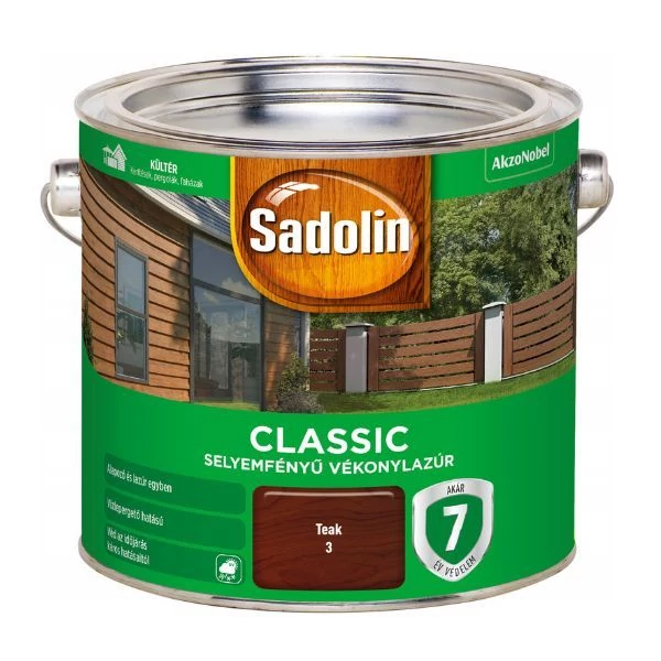 Sadolin CLASSIC vékonylazúr 2,5 l teak