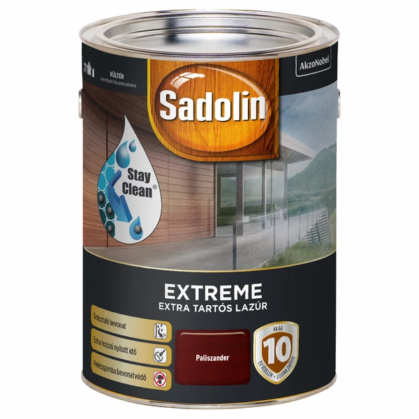 Sadolin Extreme extra tartós vastaglazúr Paliszander 4,5 l