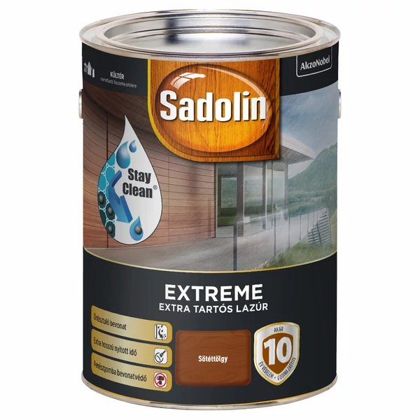 Sadolin Extreme extra tartós vastaglazúr  Sötéttölgy 4,5 l