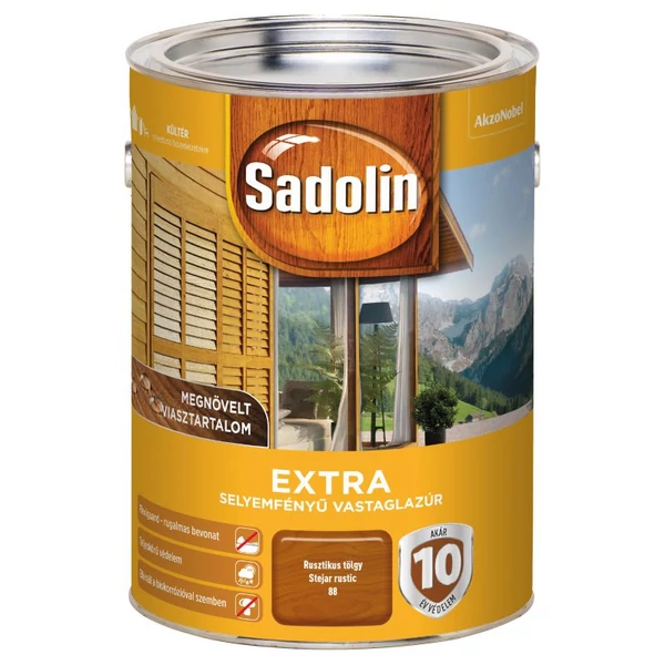 Sadolin Extra - rusztikus tölgy 5 l | selyemfényű vastaglazúr