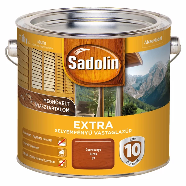 Sadolin Extra - cseresznye 2,5 l | selyemfényű vastaglazúr
