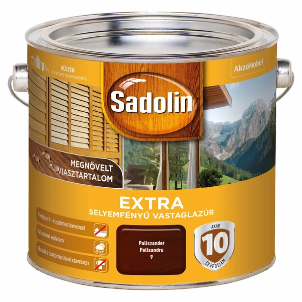Sadolin Extra - paliszander 2,5 l | selyemfényű vastaglazúr