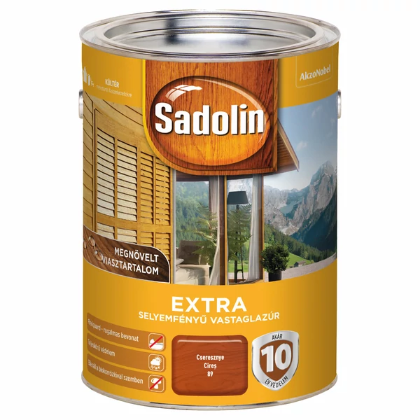 Sadolin Extra - cseresznye 5 l | selyemfényű vastaglazúr