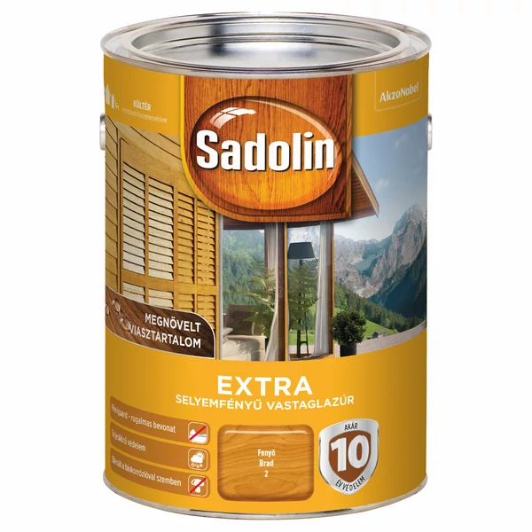 Sadolin Extra - fenyő 5 l | selyemfényű vastaglazúr