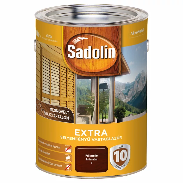 Sadolin Extra - paliszander 5 l  | selyemfényű vastaglazúr