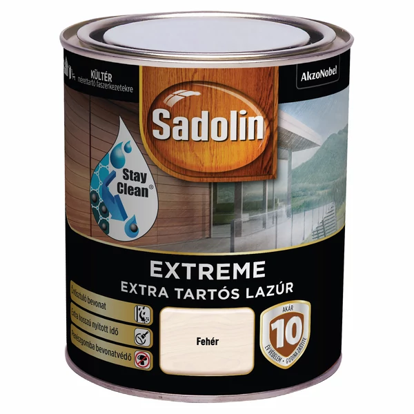 Sadolin Extreme extra tartós vastaglazúr 0,7 l fehér