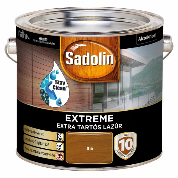 Sadolin Extreme extra tartós vastaglazúr 2,5 l Dió