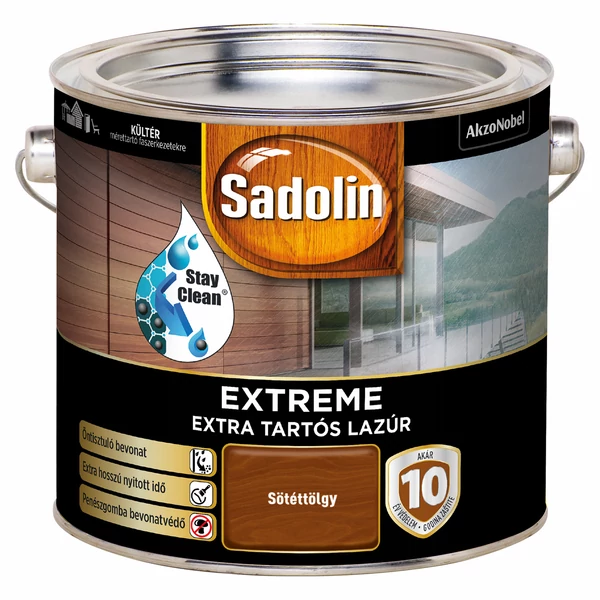 Sadolin Extreme extra tartós vastaglazúr 2,5 l sötéttölgy