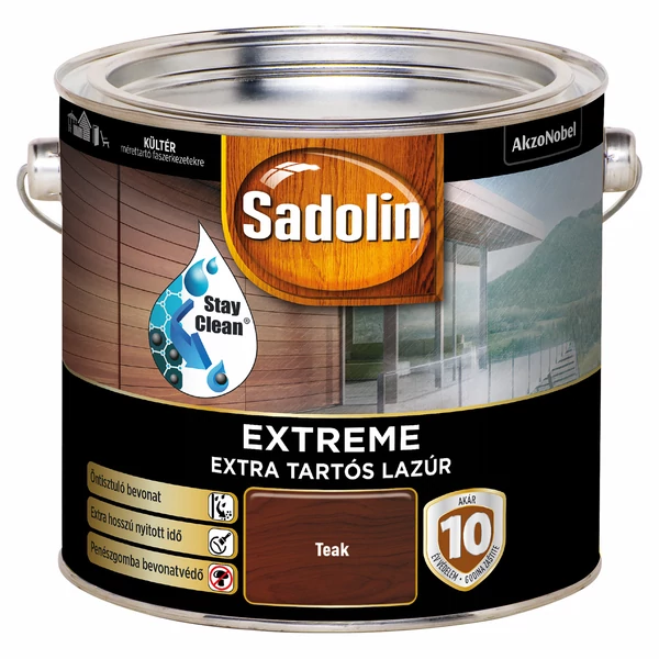 Sadolin Extreme extra tartós vastaglazúr 2,5 l Teak