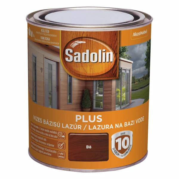 Sadolin PLUS vastaglazúr 0,75 l dió