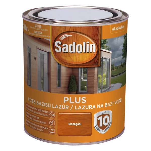 Sadolin Plus vastaglazúr Mahagóni 0,75 l