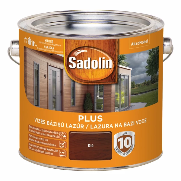 Sadolin PLUS vastaglazúr 2,5 l dió