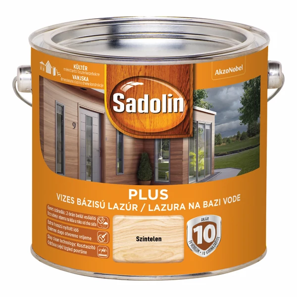 Sadolin PLUS vastaglazúr 2,5 l színtelen