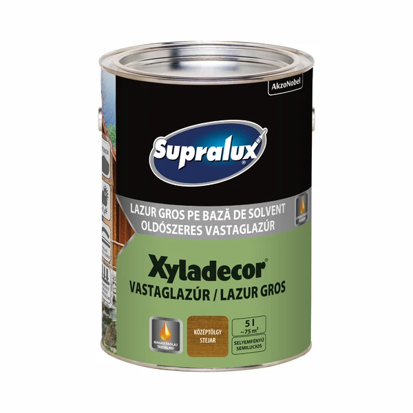 Supralux Xyladecor Vastaglazúr Középtölgy 5 l