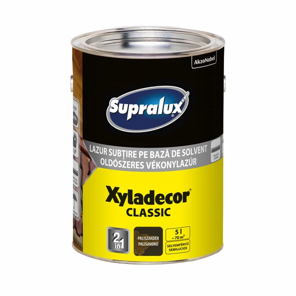 Supralux Xyladecor Classic Vékonylazúr Paliszander 5 l