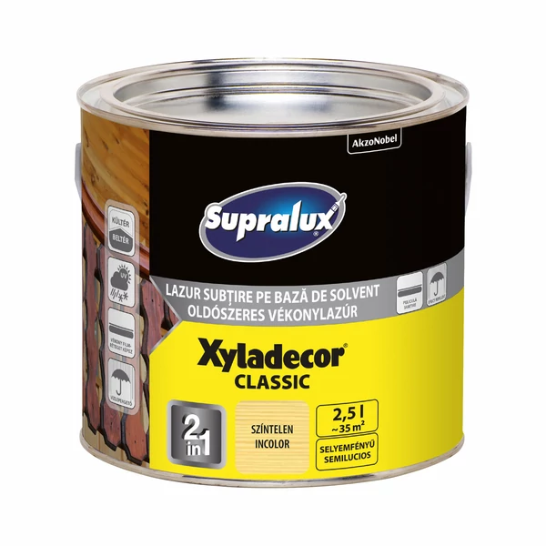 Supralux Xyladecor Classic Vékonylazúr Színtelen 2,5 l