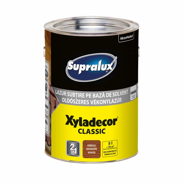 Supralux Xyladecor Classic Vékonylazúr Vöröses Mahagóni 5 l