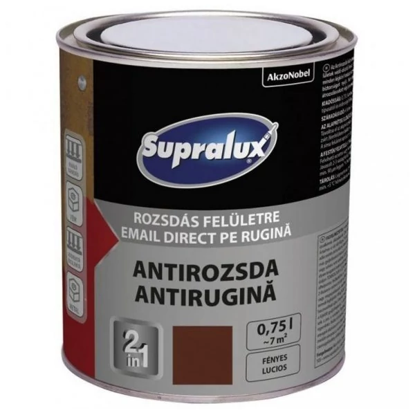 Supralux ANTIROZSDA fényes 0,75 l RAL8017 sötétbarna