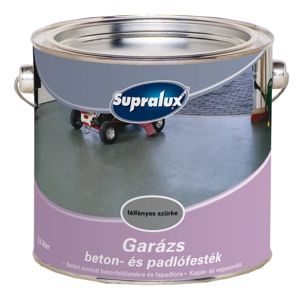 Supralux GARÁZS beton és padlófesték 2,5 l szürke