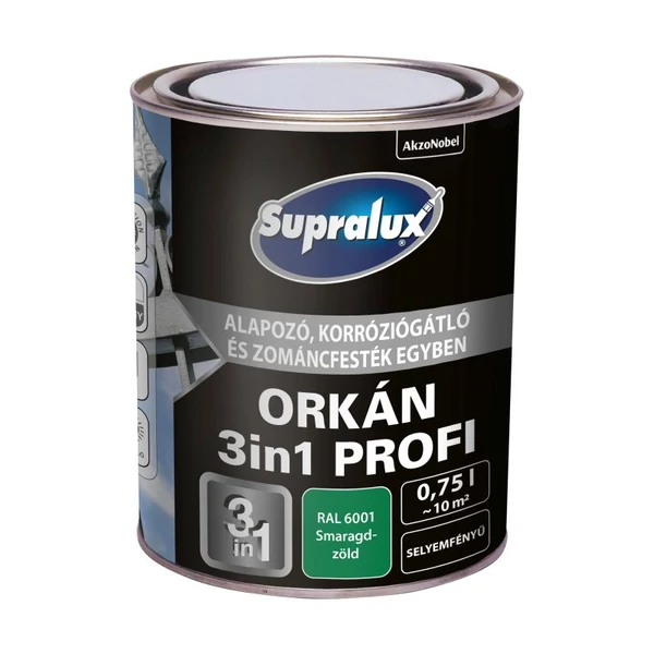 Supralux Orkán 3in1 2,5 L RAL6001 Smaragdzöld