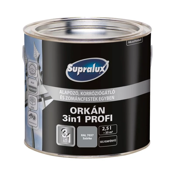 Supralux Orkán 3in1 2,5 l RAL 7037 porszürke