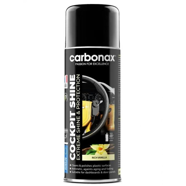 Carbonax Cockpit Shine - fényes műszerfalápoló - Vanilia illat