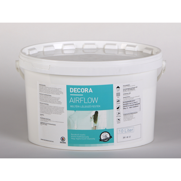 DECORA Airflow lélegző beltéri falfesték 10 l fehér