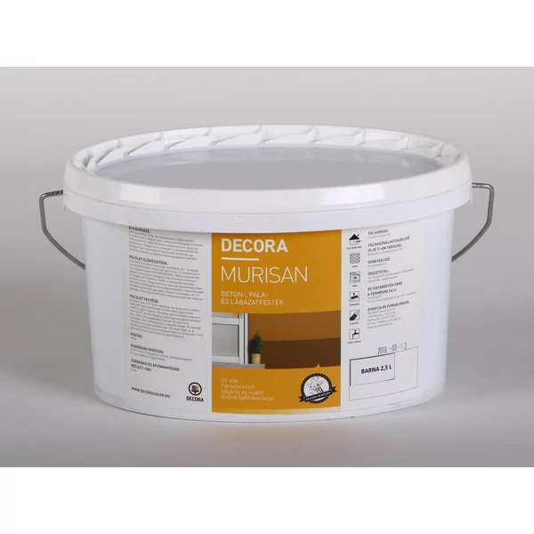DECORA MURISAN beton-, pala- és lábazatfesték 2,5 l barna