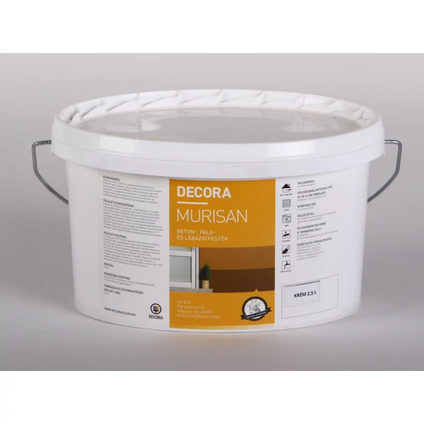 DECORA MURISAN beton-, pala- és lábazatfesték 2,5 l krém