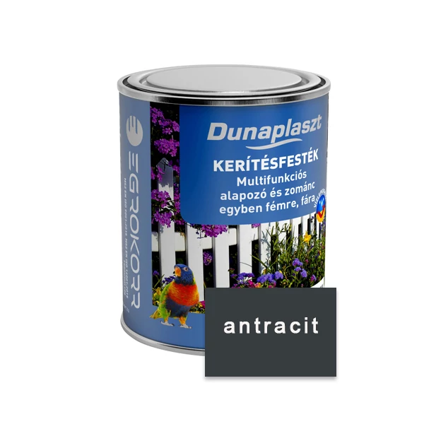 Dunaplaszt kerítésfesték 0,75 l RAL7016 Antracit Multifunkciós