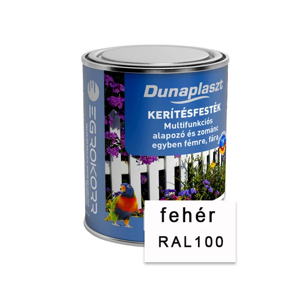 Dunaplaszt kerítésfesték 0,75 l 100 fehér Multifunkciós