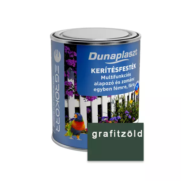 Dunaplaszt kerítésfesték 0,75 l grafit zöld Multifunkciós