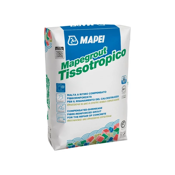 MAPEI Mapegrout Tissotropico Zero 25 kg | szálerősített habarcs betonjavításhoz