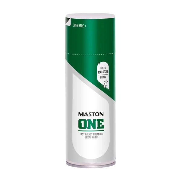 Maston ONE gyors száradású prémium festék 400 ml RAL6029 zöld