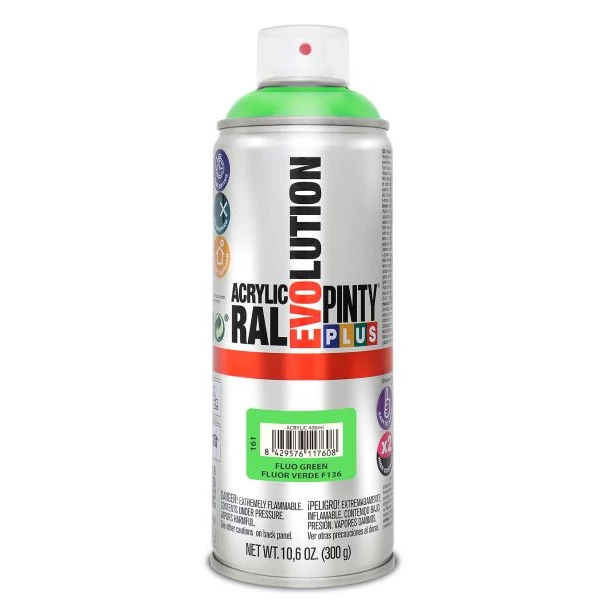 PINTY PLUS Evolution fluoreszkáló festék 400 ml F136 zöld