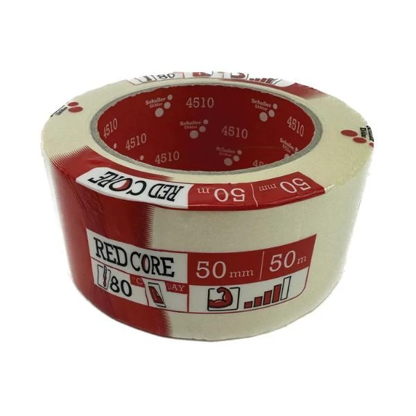 Schuller RED CORE Festőszalag (50 mm x 50 m) - 80°C - erős