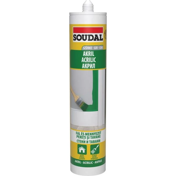 Soudal Akril  festhető tömítő 280 ml szürke