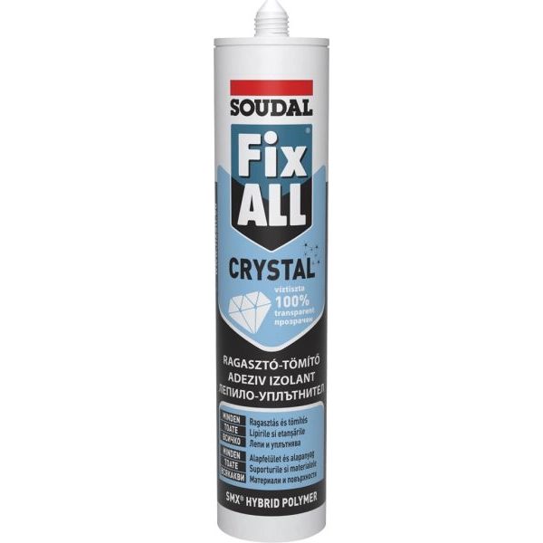 Soudal Fix All Crystal 290 ml tömítő-ragasztó (víztiszta)