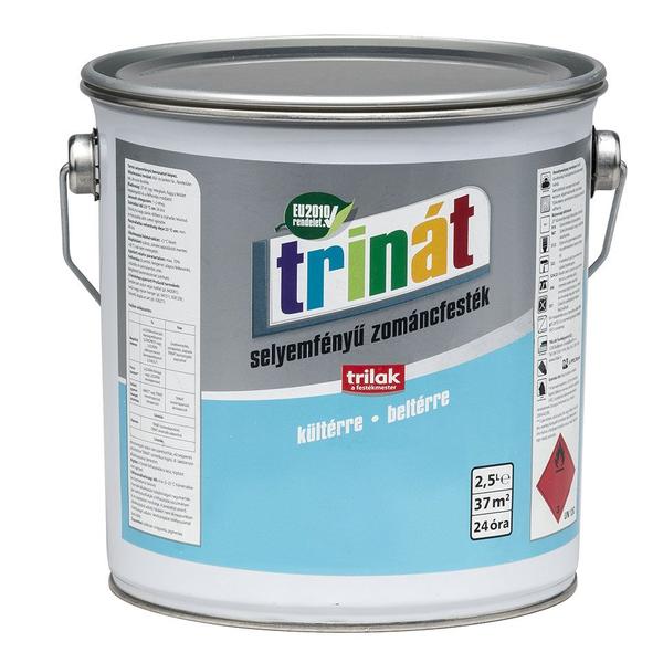 TRINÁT zománcfesték selyemfényű 2,5 l 100 fehér