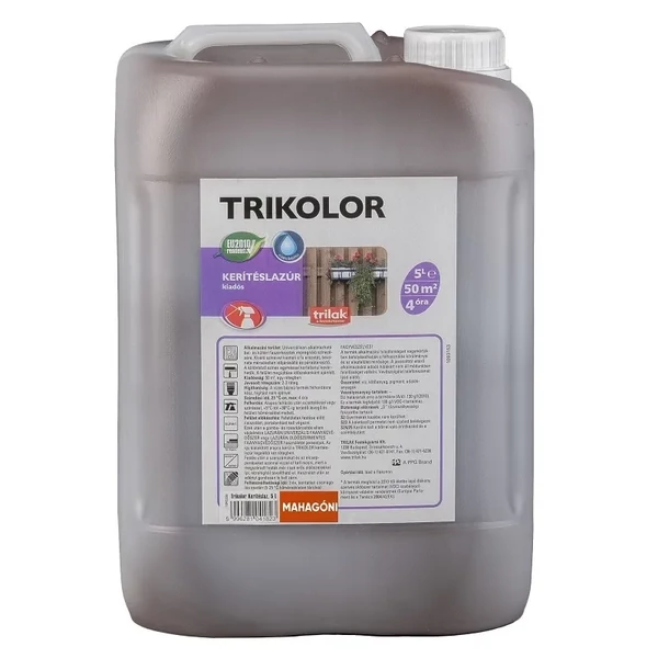 Trikolor Kerítéslazúr Mahagóni 5 l