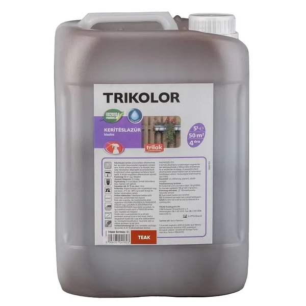 Trikolor Kerítéslazúr Teak 5 l