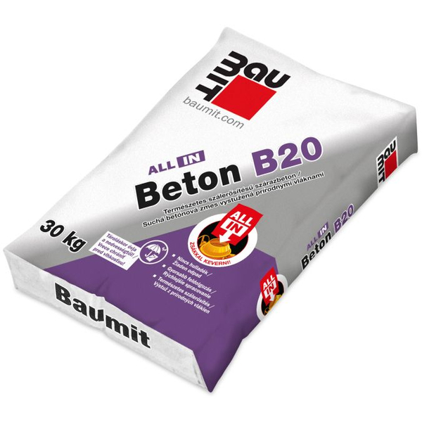 BAUMIT All in Beton B20 30 kg szálerősített szárazbeton