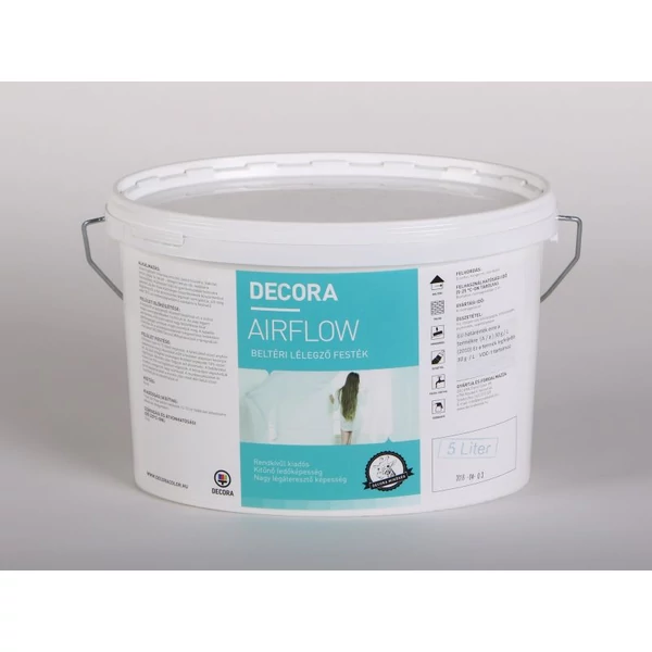 DECORA Airflow lélegző beltéri falfesték 5 l fehér