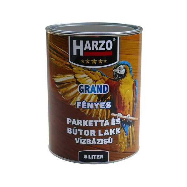 HARZO Parkettlakk vízbázisú magasfényű  5 liter
