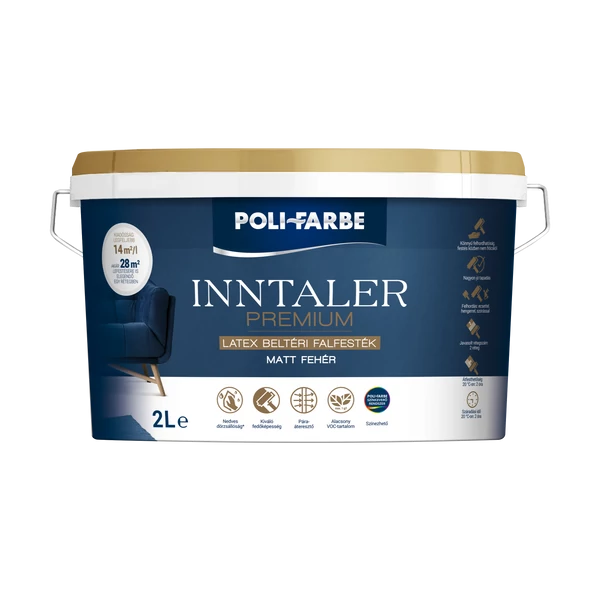 PoliFarbe INNTALER PRÉMIUM MATT LATEX falfesték 2 l